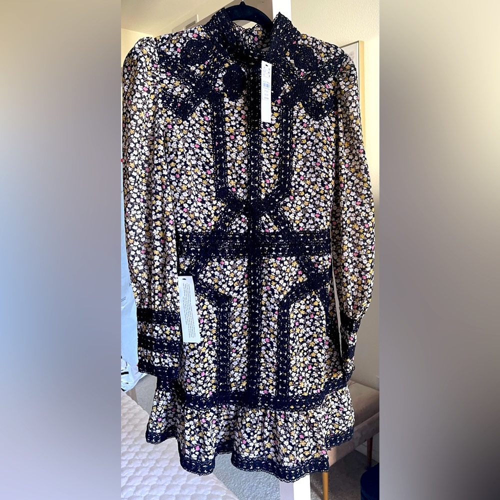 Topshop Floral Lace Dress